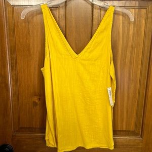 Old Navy Linen V-Neck Tank